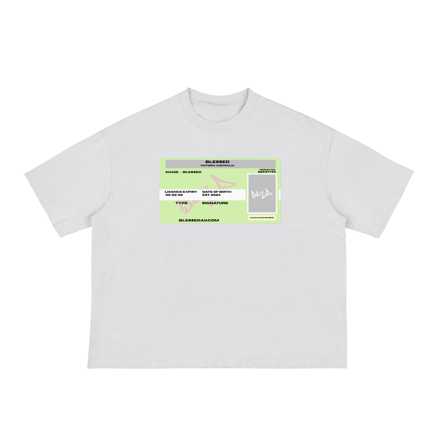 BLESSED "LICENSE" TEE