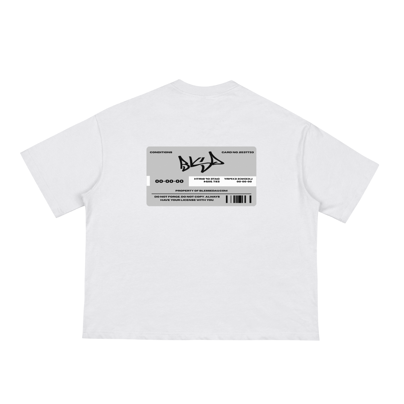 BLESSED "LICENSE" TEE