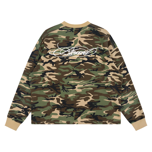 BLESSED SCRIPT WAFFLE KNIT