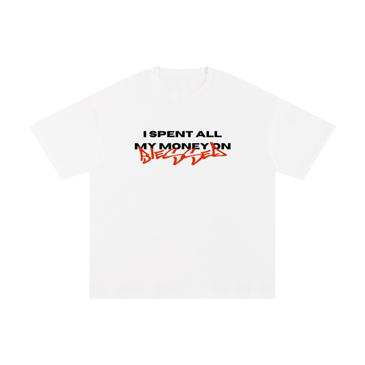 "SPENT ON BLESSED" WHITE/RED TEE
